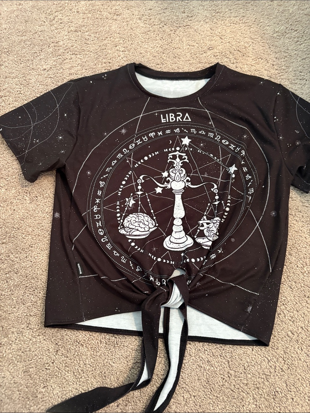 Blackmilk Libra Zodiac Tie-Front Top